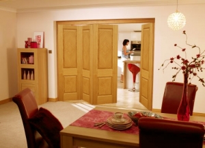 Roomfold Kensington Oak Internal Folding Sliding Doors